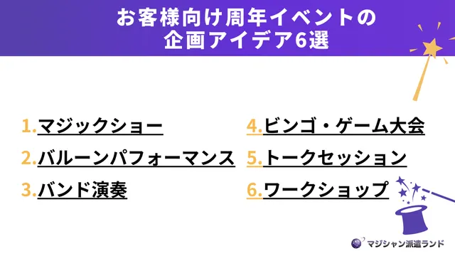 お客様向け周年イベントの企画アイデア6選